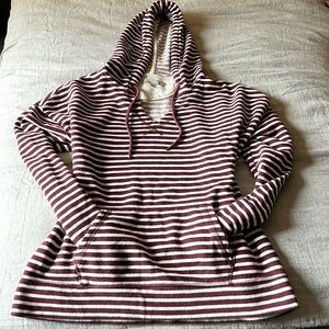 Banana Republic, Small, Burgundy and White Hoodie